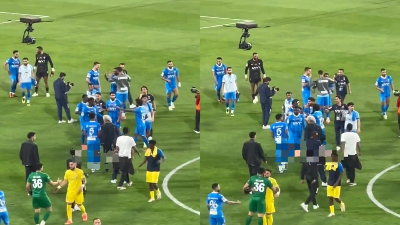جيسوس يمزح مع البليهي بعد مواجهة النصر .. فيديو