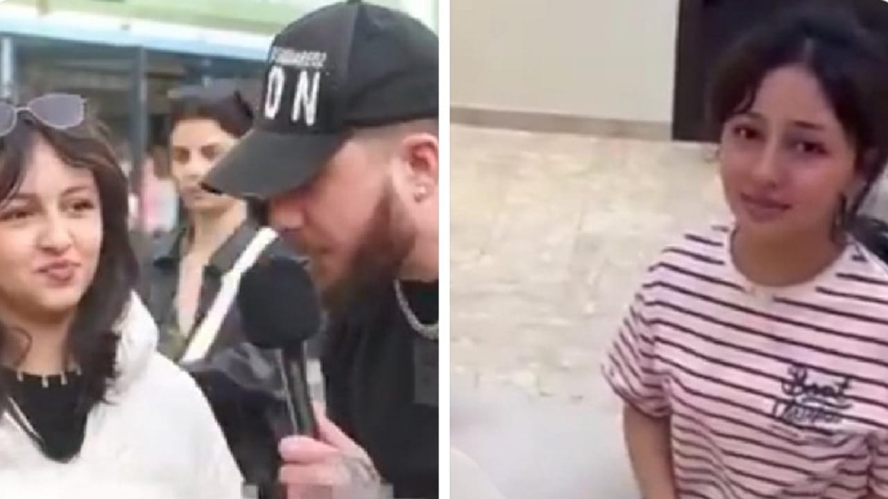 بكاء سفانا ابنة ملاك الحسيني بسبب ظهورها في لقاء مع أحد الأجانب .. فيديو