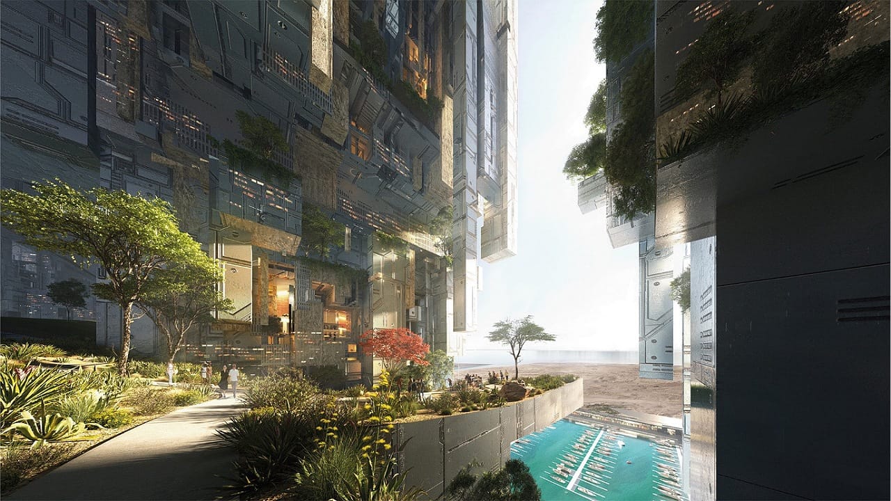 لقطات حديثة من تصاميم مدينة المستقبل ذا لاين .. صور