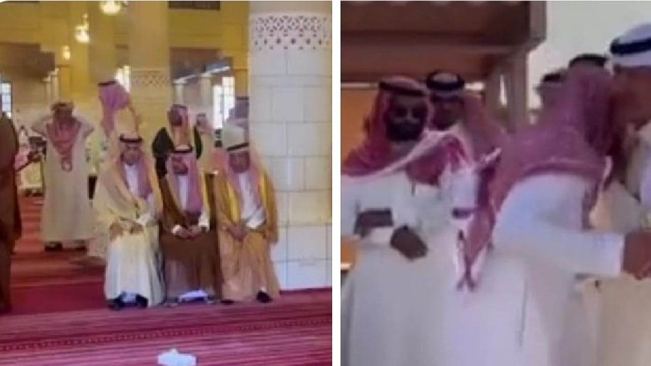 أمير الرياض ووزير الطاقة يستقبلان المعزين في الأمير بدر بن عبدالمحسن .. فيديو
