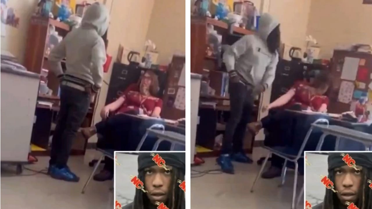 طالب يواجه تهماً جنائية بعد تكبيل معلمته وصفعها في مدرسة بأمريكا .. فيديو