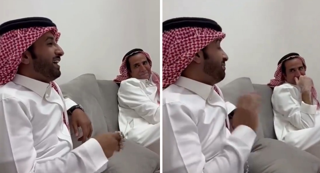 دموع فايز المالكي بعد سمعه غناء صديقه.. فيديو