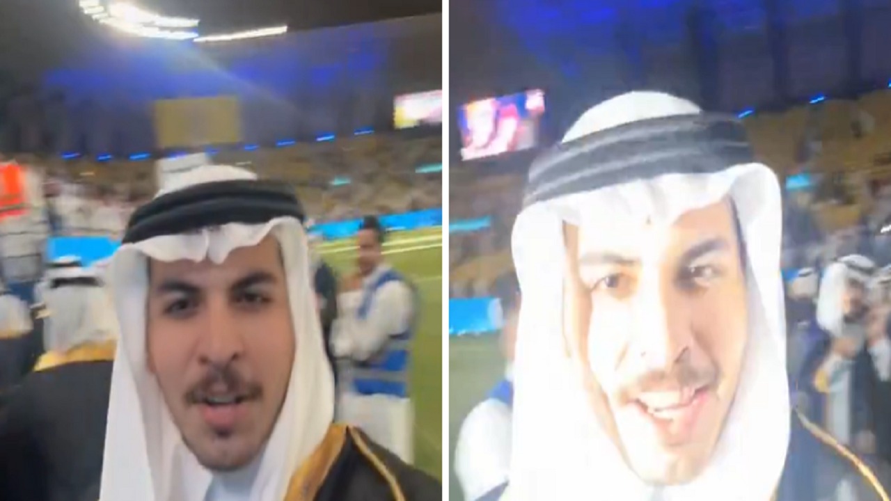 خريج بجامعة الملك سعود: تتوَّجت قبل ما يتوج النصر بملعبه.. فيديو