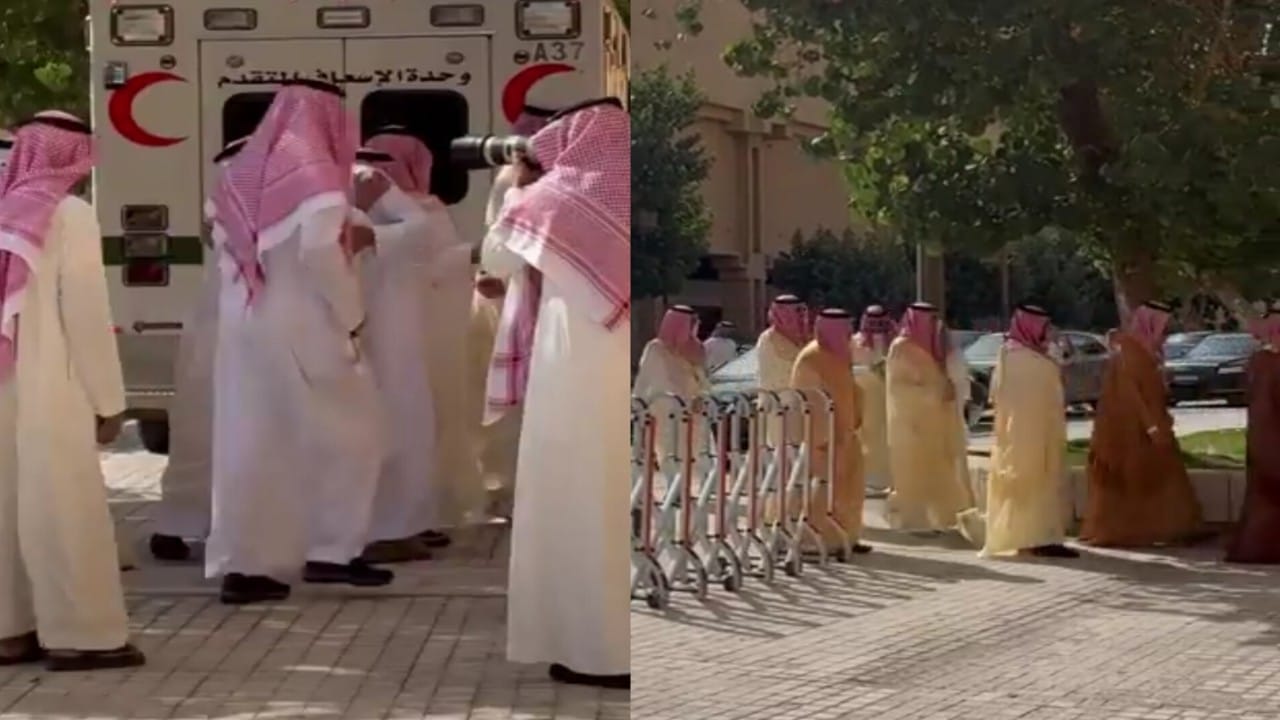 توافد المصلين للصلاة على الأمير الراحل بدر بن عبدالمحسن .. فيديو