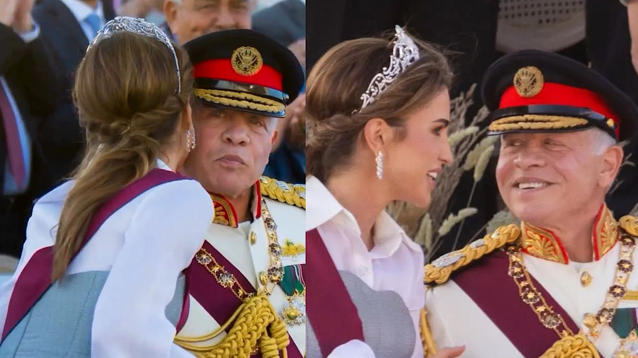 بقبلة عفوية.. الملكة رانيا تحتفل بعيد زواجها الـ 31 من الملك عبدالله .. فيديو