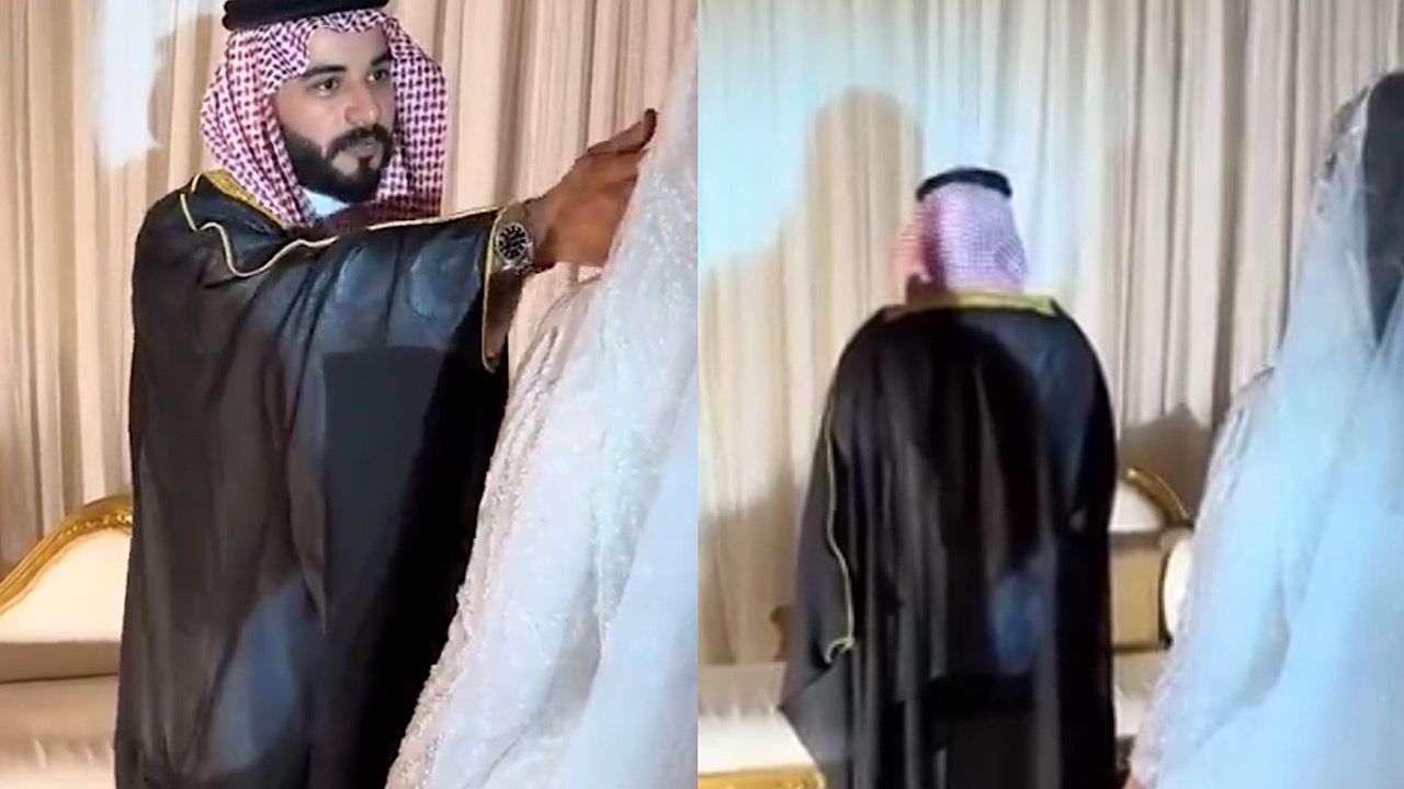 عريس يترك زوجته يوم زفافهما لمخالفة أوامره : أيش المكياج والفستان هذا .. فيديو