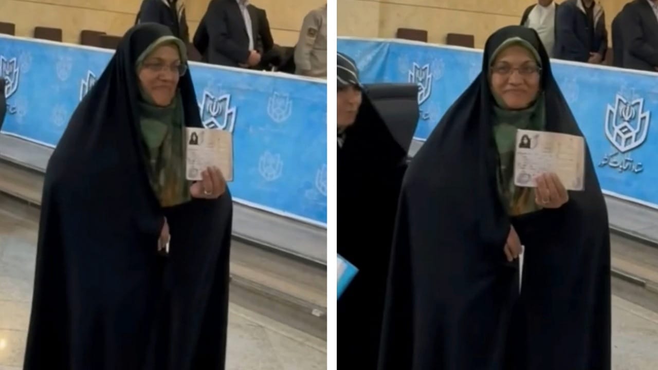 لأول مرة.. امرأة تتقدم بأوراق ترشحها للانتخابات الرئاسية في إيران .. فيديو