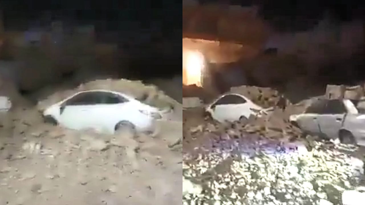 الرياح النشطة تضر بعدد من المنازل والمركبات بالمدينة المنورة .. فيديو