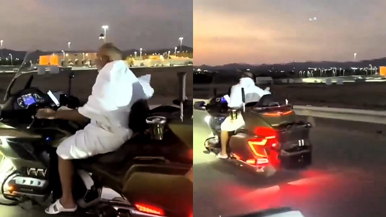على دراجات بخارية .. حجاج كويتيون يتجهون للحرم المكي .. فيديو