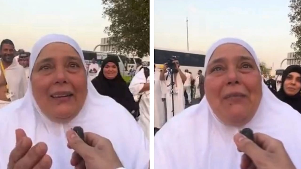 حاجة مصرية تنهار بالبكاء أثناء دعائها للمملكة .. فيديو