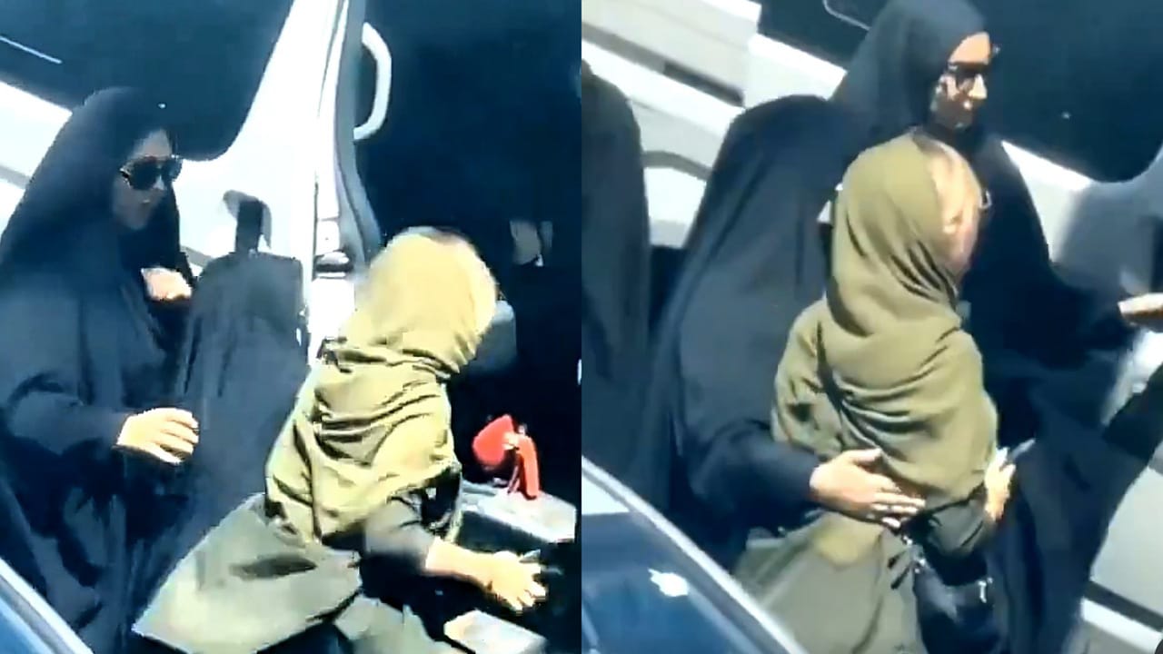 إعتقال امرأة في إيران بسبب ملابسها ..  فيديو