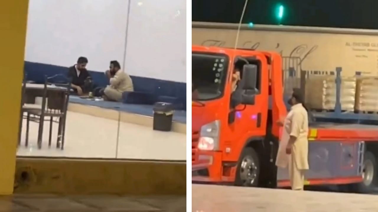 نهاية غير متوقعة لشجار وقع بين سائق سعودي وآخر باكستاني! .. فيديو
