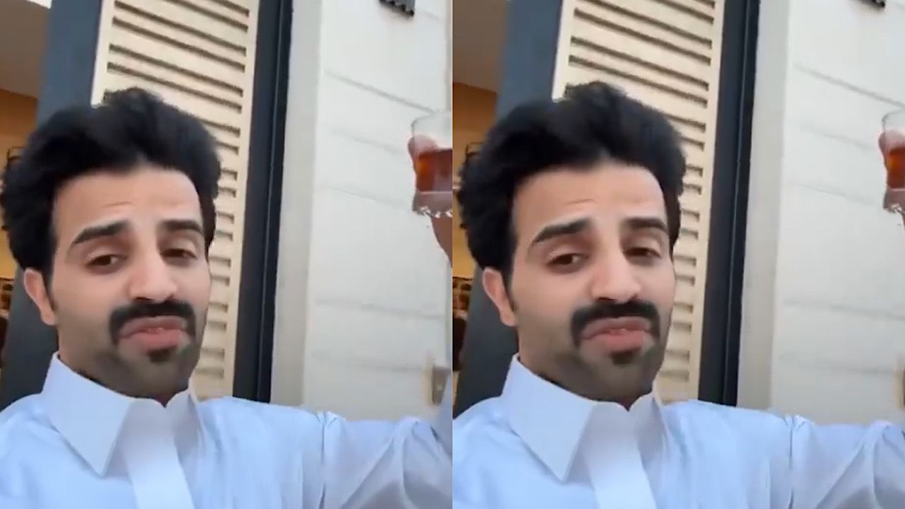 سعود القحطاني : أتحداك تلقى مثل الشعب السعودي في عز القايلة يشربون شاهي   .. فيديو