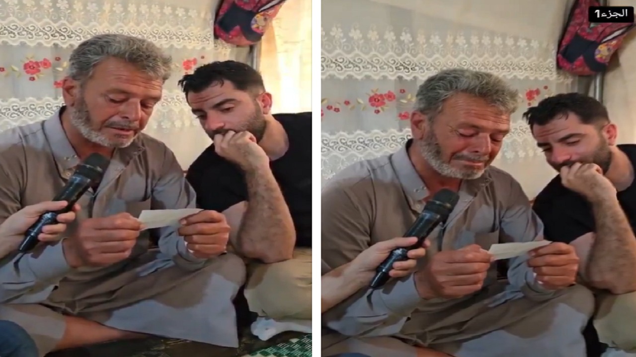 أب سوري يبكي لحظة إبلاغه قبول علاج ابنه الفاقد للسمع من قبل سلمان للإغاثة.. فيديو