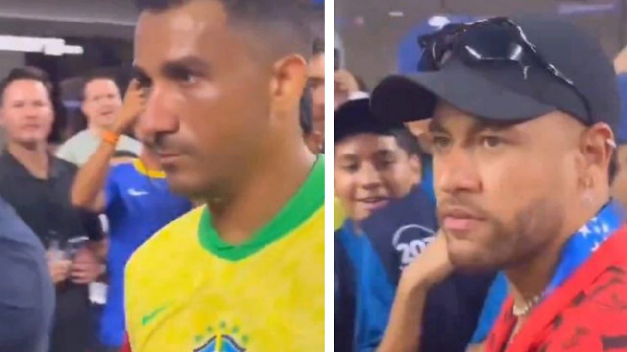 مشجع برازيلي يهاجم دانيلو ونيمار يتدخل.. فيديو