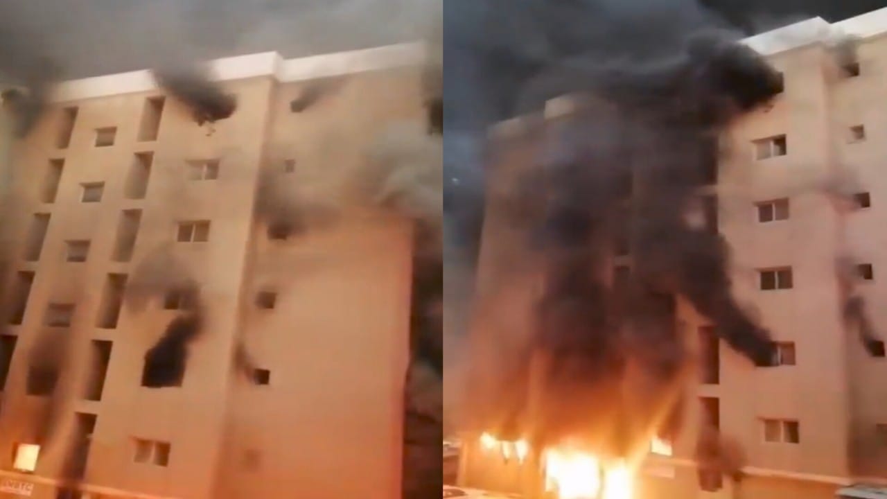 عشرات الوفيات والإصابات في حريق هائل بالكويت .. فيديو