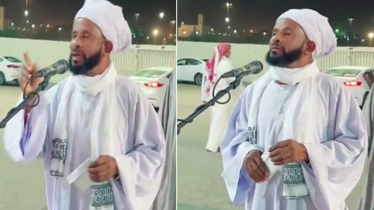 سوداني يتحدث بفصاحة أثناء حضوره حفل زواج صديقه السعودي .. فيديو