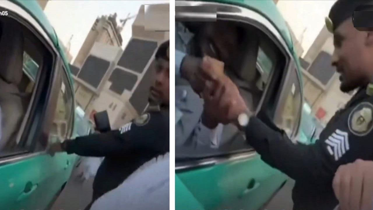 موقف إنساني لرجل أمن يدفع الأجرة لمعتمر تائه عن مجموعته.. فيديو