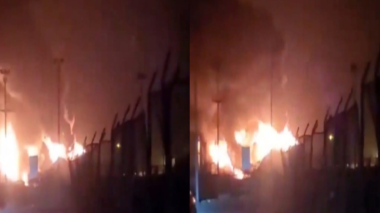 انفجار خزان نفط في ميناء الحديدة .. فيديو