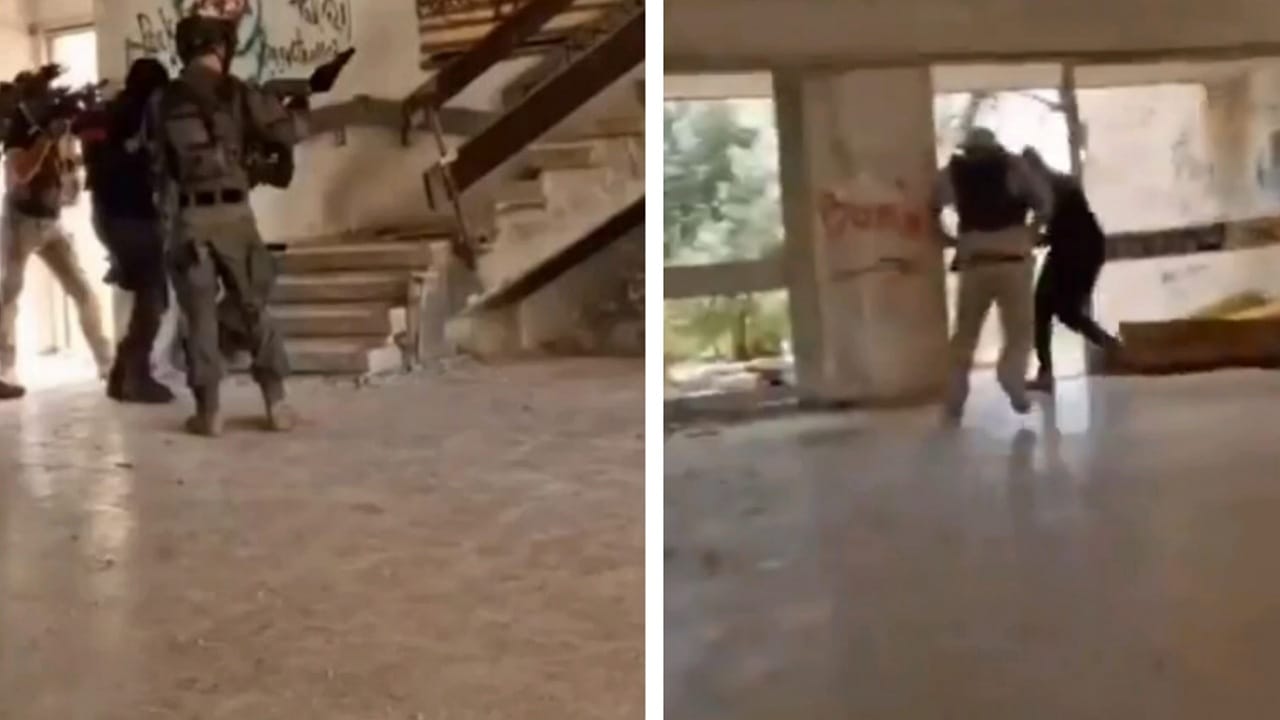 فأر يثير ذعر جنود إسرائيليين أثناء اقتحام أحد المباني .. فيديو