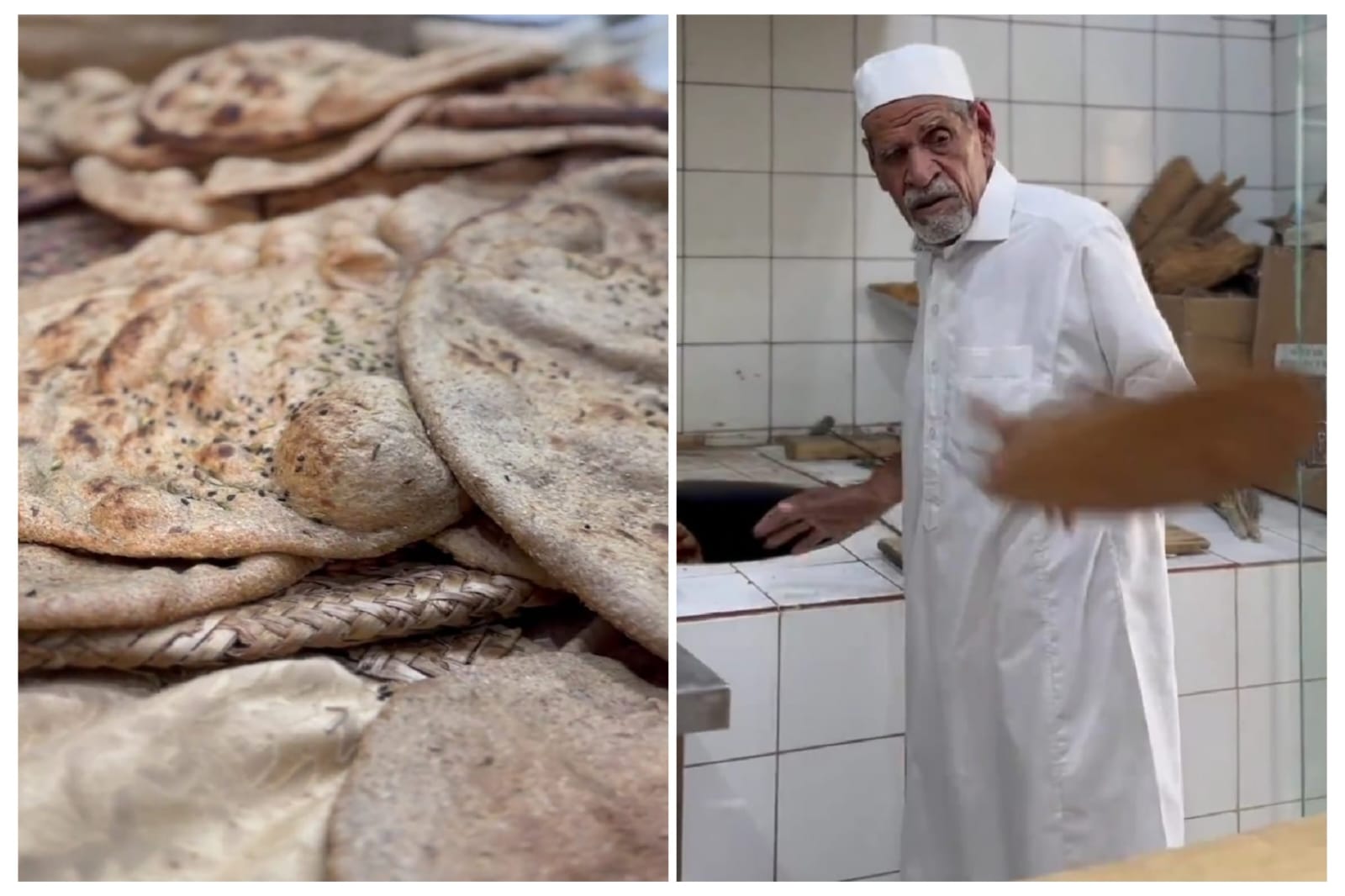 الخباز &#8220;عبدالرحمن الربيع&#8221; يروى قصته مع الخبز الحساوي بنكهته الأصيلة  ..فيديو