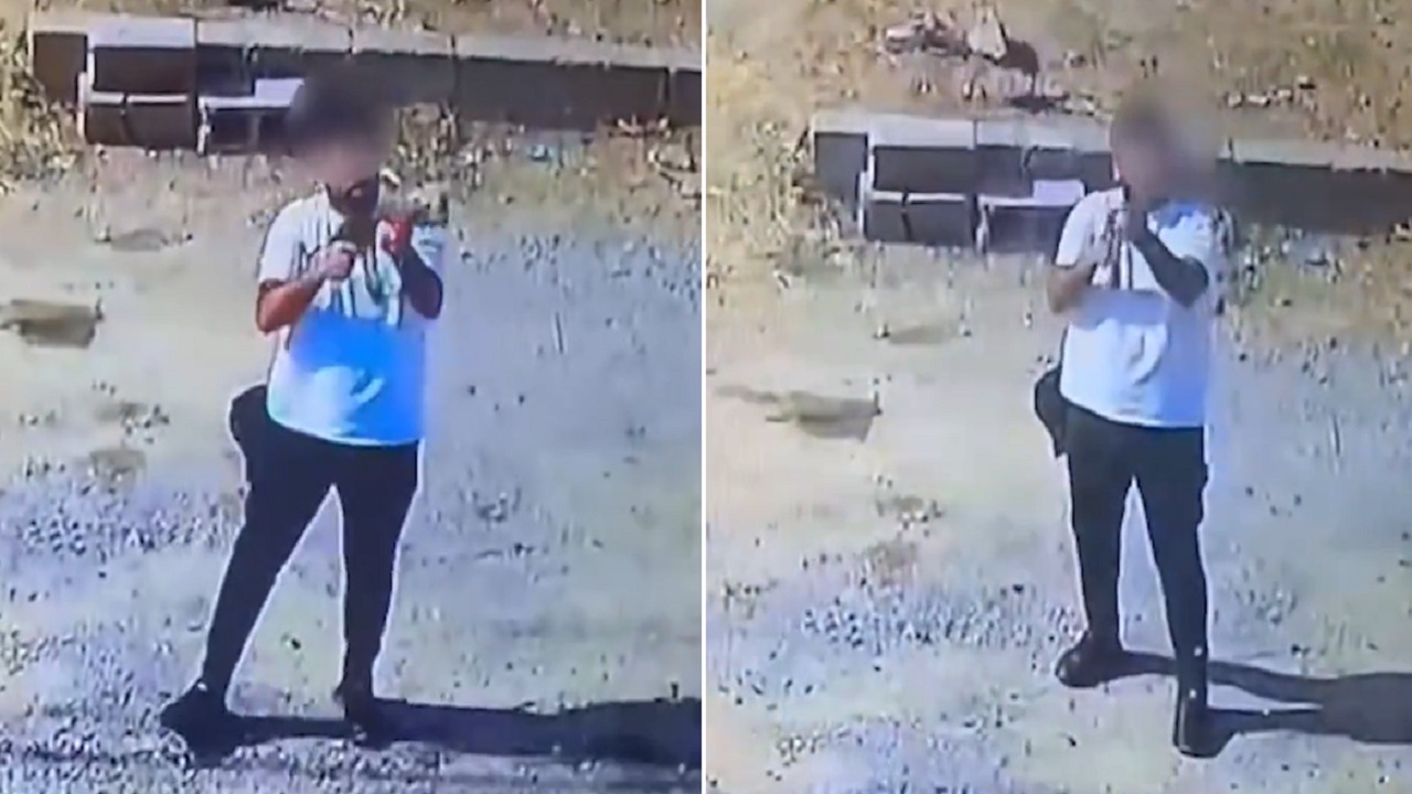رجل يطلق النار على منزلين لأهل زوجته.. فيديو