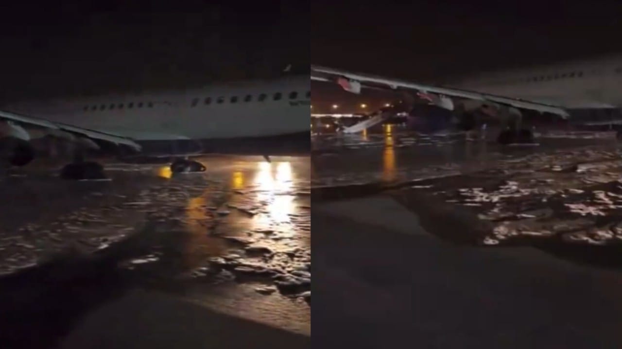 مطار الملك فهد يكشف تفاصيل تعرض طائرة طيران “النيل” لحريق في منظومة العجلات