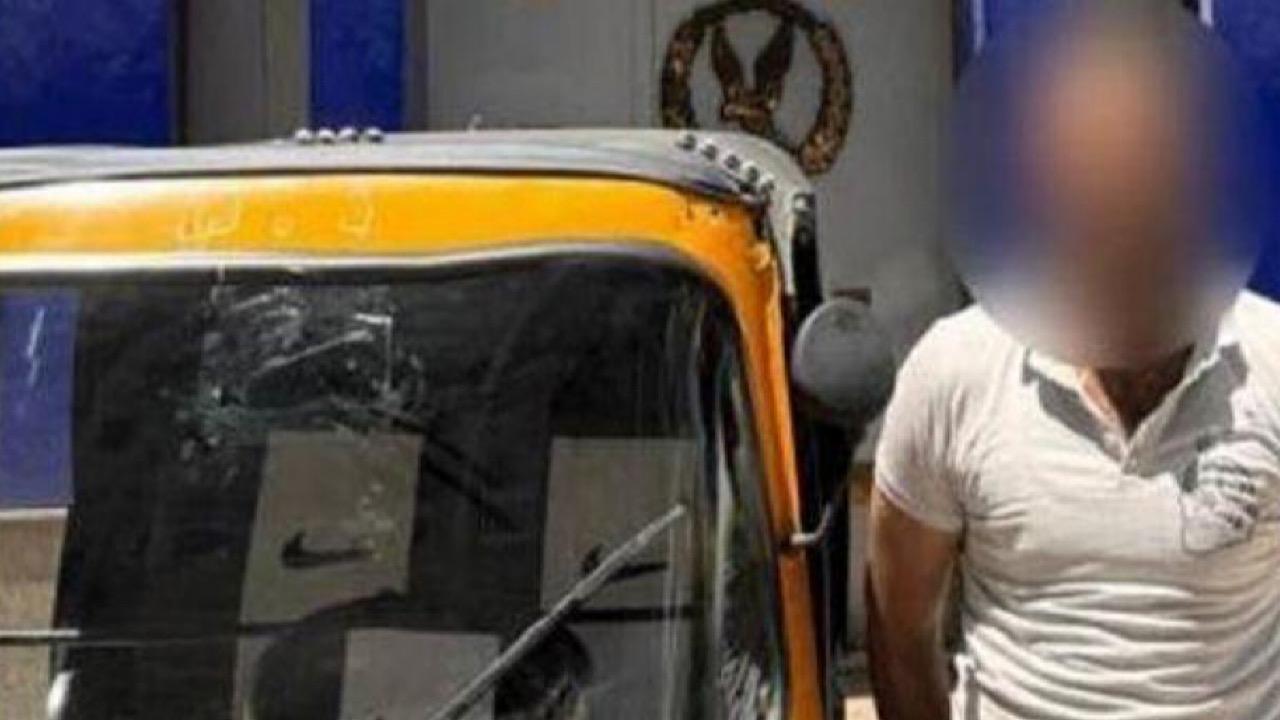 سيدة تقفز من توك توك هربا من تحرش السائق