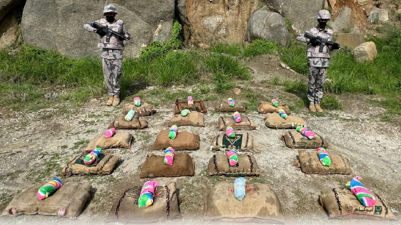 إحباط تهريب 400 كيلوجرام من القات المخدر بجازان