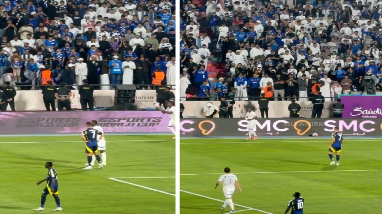 جماهير الهلال تهتف بإسم ميسي أمام رونالدو .. فيديو