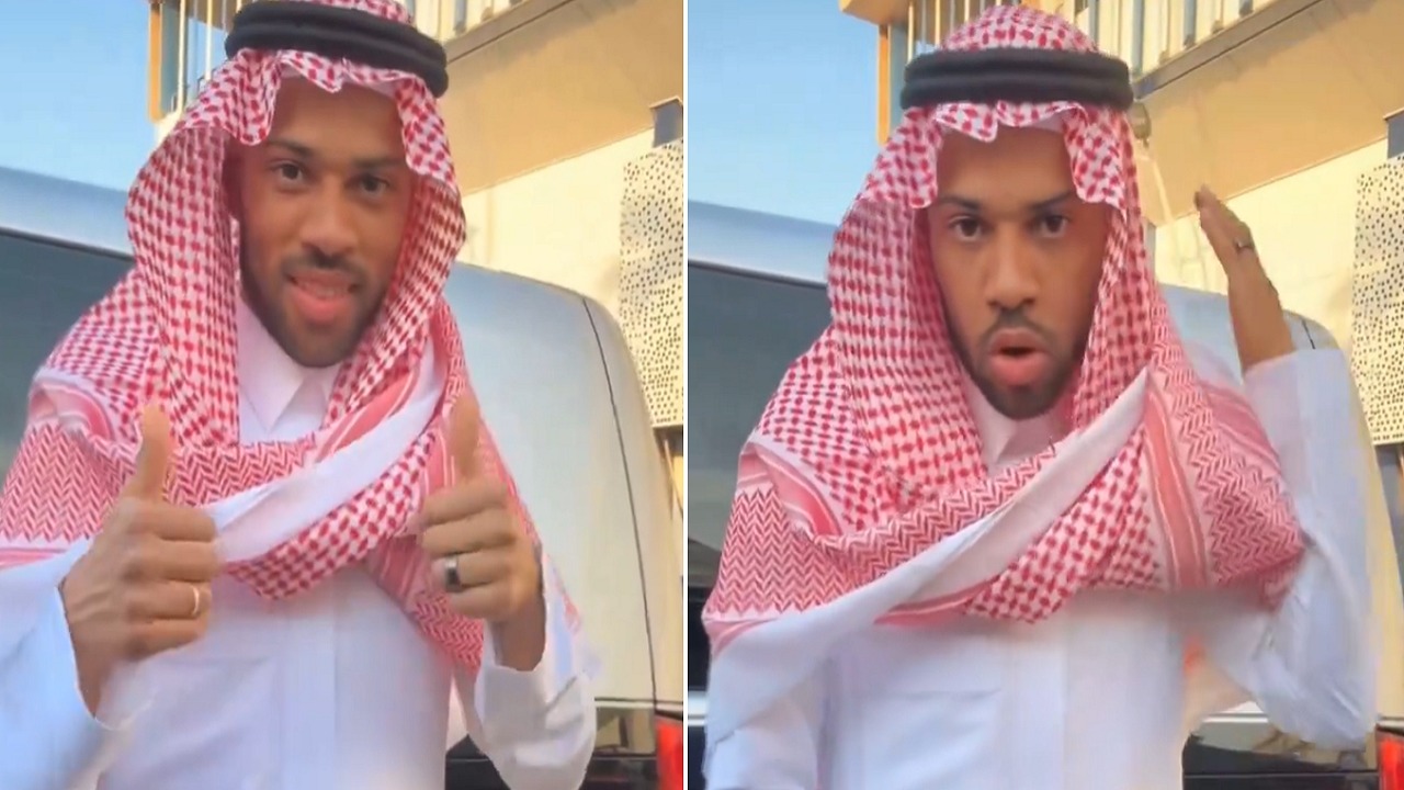 لودي يرتدي الزي السعودي .. فيديو