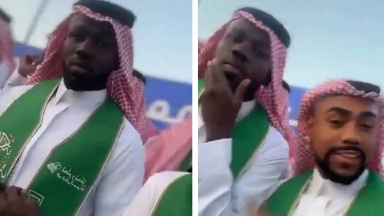 &#8220;بالثوب والشماغ&#8221; مالكوم ممازحًا كوليبالي: والله كويتي.. فيديو