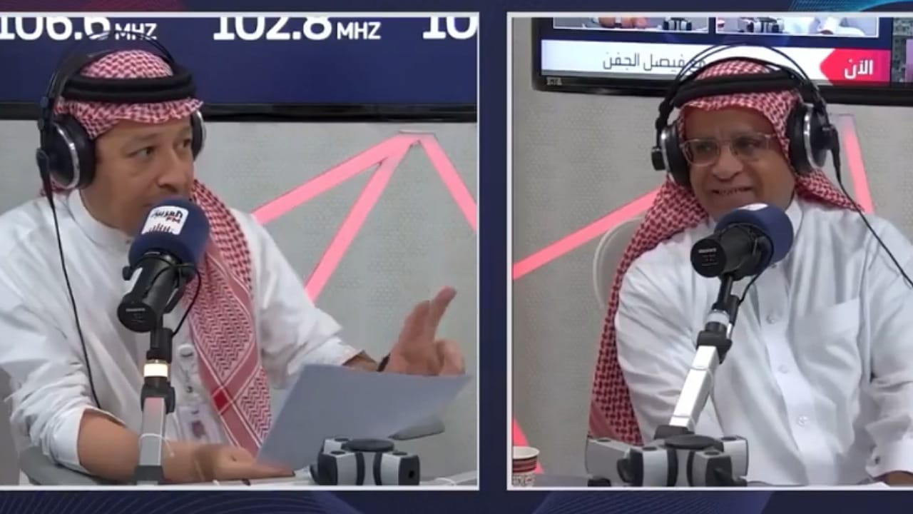 هوشة بين سعود الصرامي وفيصل الجفن على الهواء .. فيديو