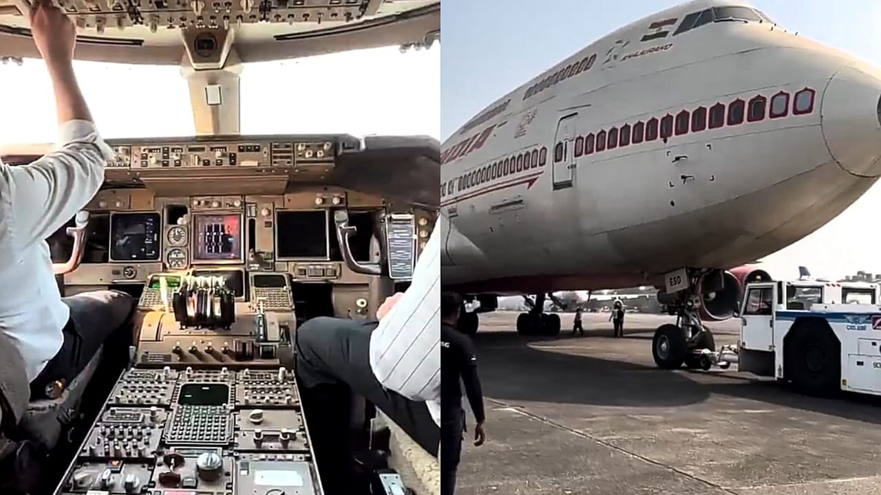 الإقلاع الأخير لطائرات B747 في الطيران الهندي .. فيديو