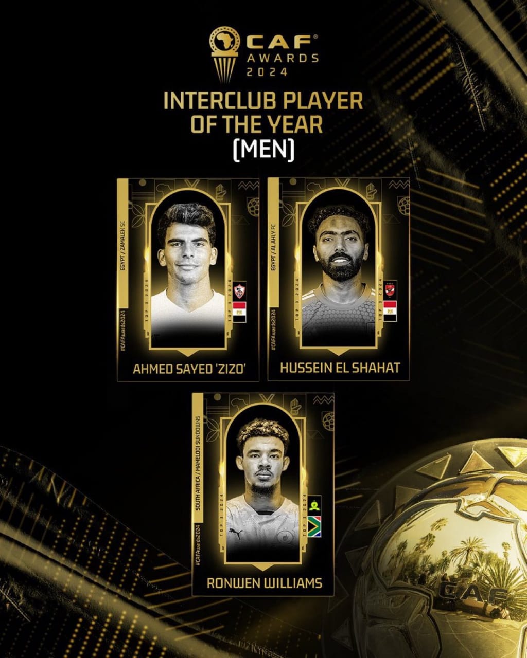 الشحات ينافس زيزو على جائزة الأفضل داخل أفريقيا