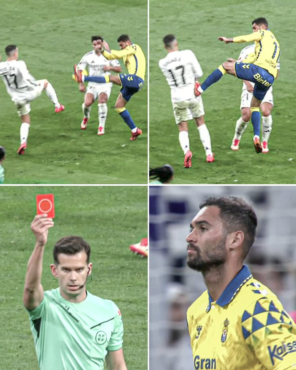 مشهد مثير للجدل بين روديغر وحكمة الراية لمباراة مدريد وبالماس .. فيديو