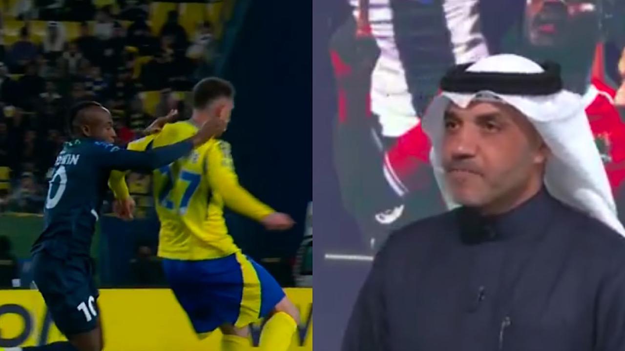 شكر الله: كان يجب طرد ‬⁩ لابورت لاستخدامه القوة المفرطة على لاعب الأخدود .. فيديو