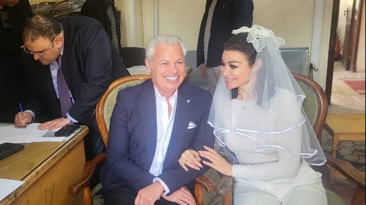 أروى جودة تتزوج من رجل أعمال فرنسي أسلم من أجلها .. صور