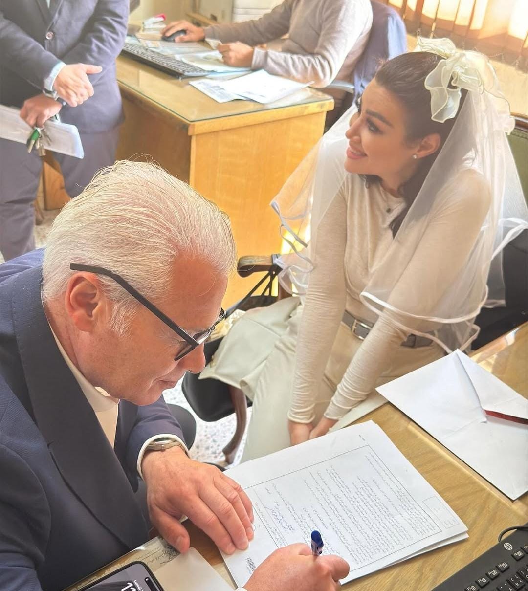 أروى جودة تتزوج من رجل أعمال فرنسي أسلم من أجلها .. صور