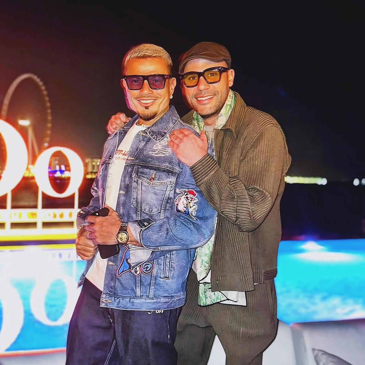 محمد إمام برفقة عمرو دياب : في حياتنا ناس هما الأساس