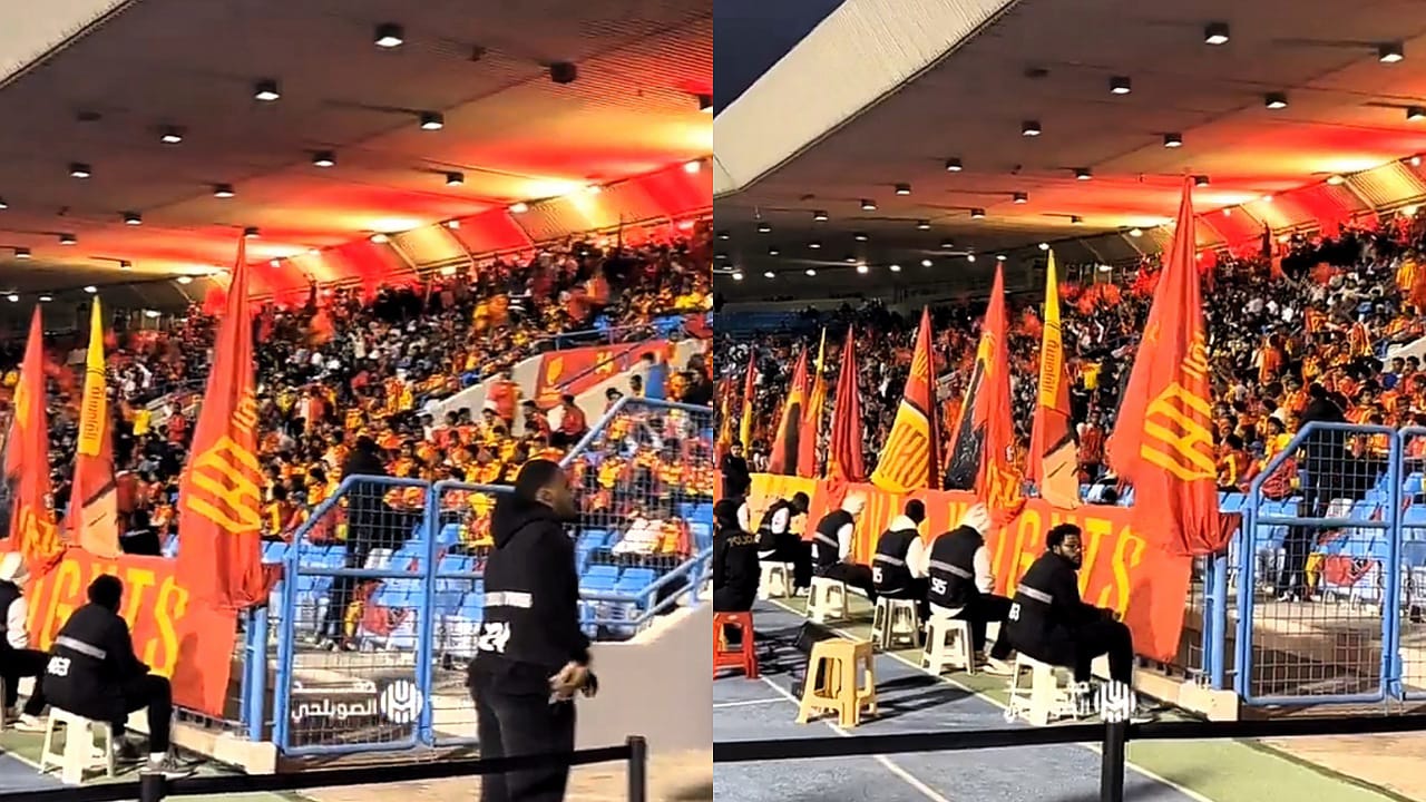 جمهور القادسية يحتفل بهدف ضمك الثاني ضد الاتحاد  ..  فيديو