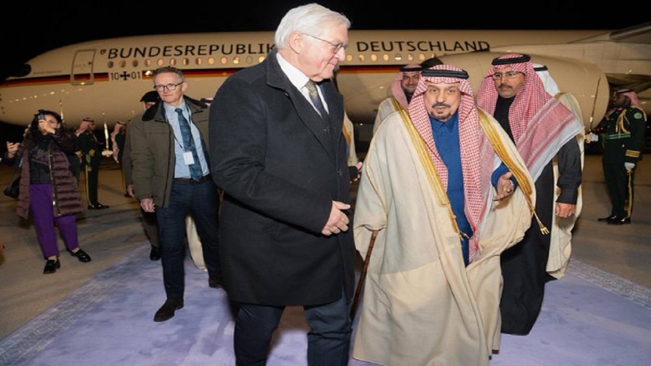 الرئيس الألماني يصل الرياض