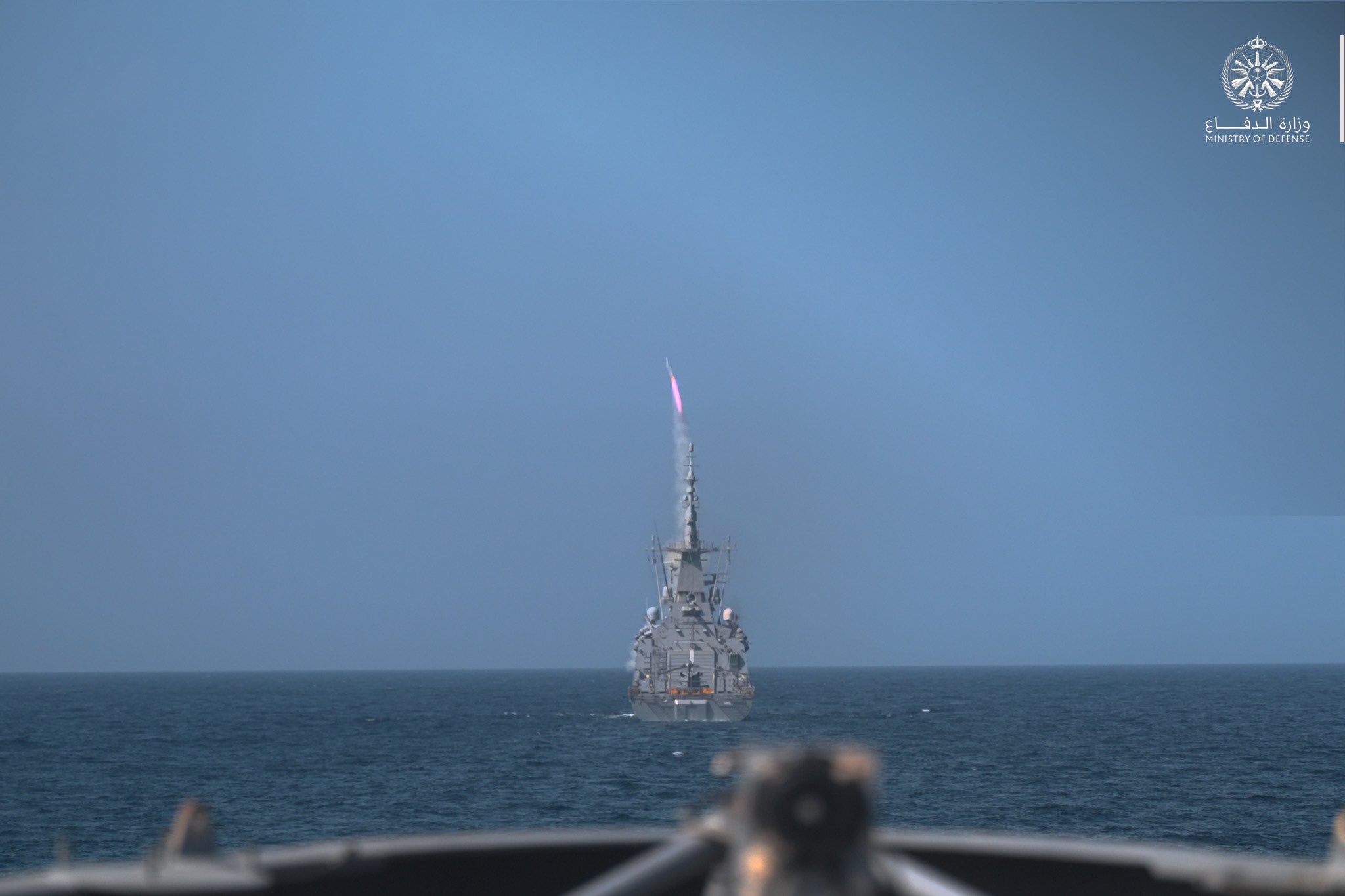 القوات البحرية ونظيرتها الباكستانية تنفذان رماية بالصواريخ على الأهداف.. صور