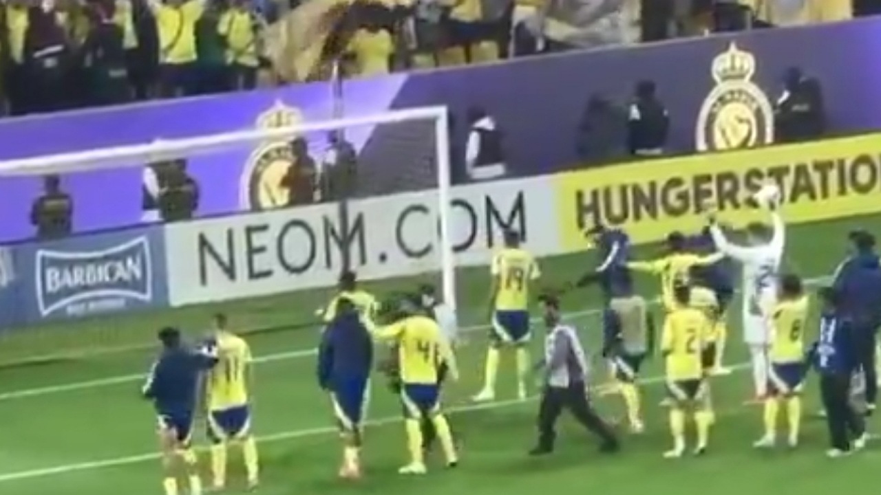رونالدو يغيب عن احتفالات لاعبي النصر بعد الفوز .. فيديو