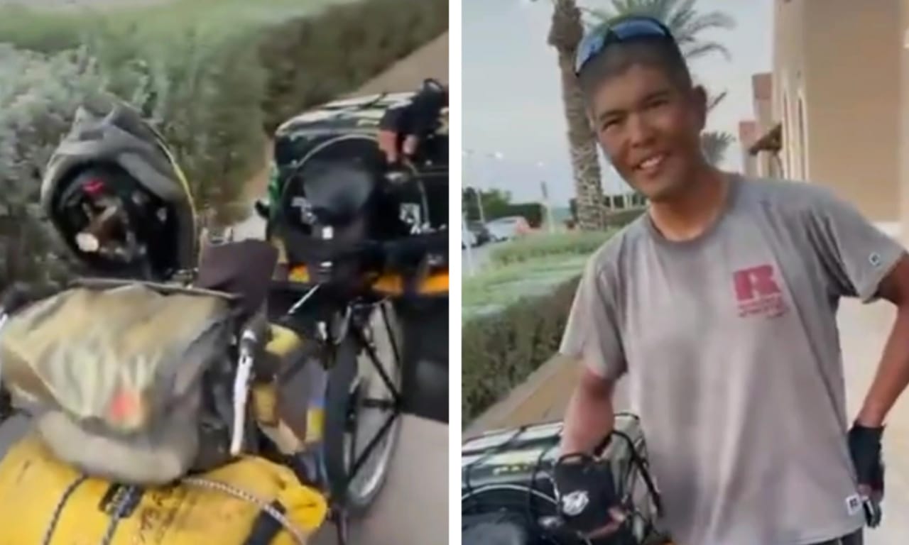 رحالة ياباني يصل المملكة بعد رحلة استمرت 8 سنوات .. فيديو