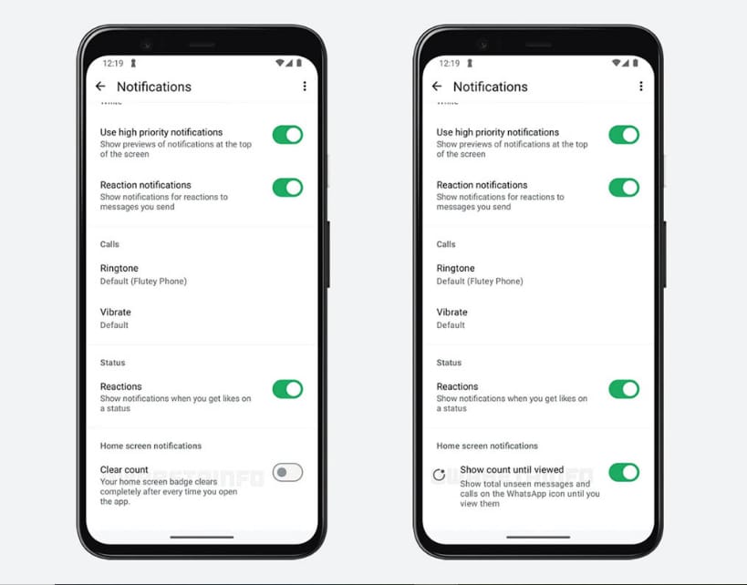 واتساب يختبر ميزة جديدة لتنظيم الإشعارات على الشاشة الرئيسية