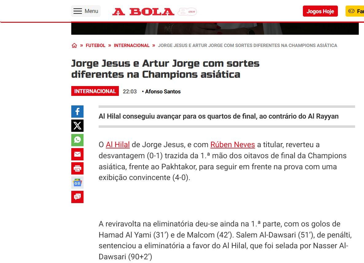 الصحف العالمية تتغنى باسم الهلال: الزعيم يعذب باختاكور.. صور