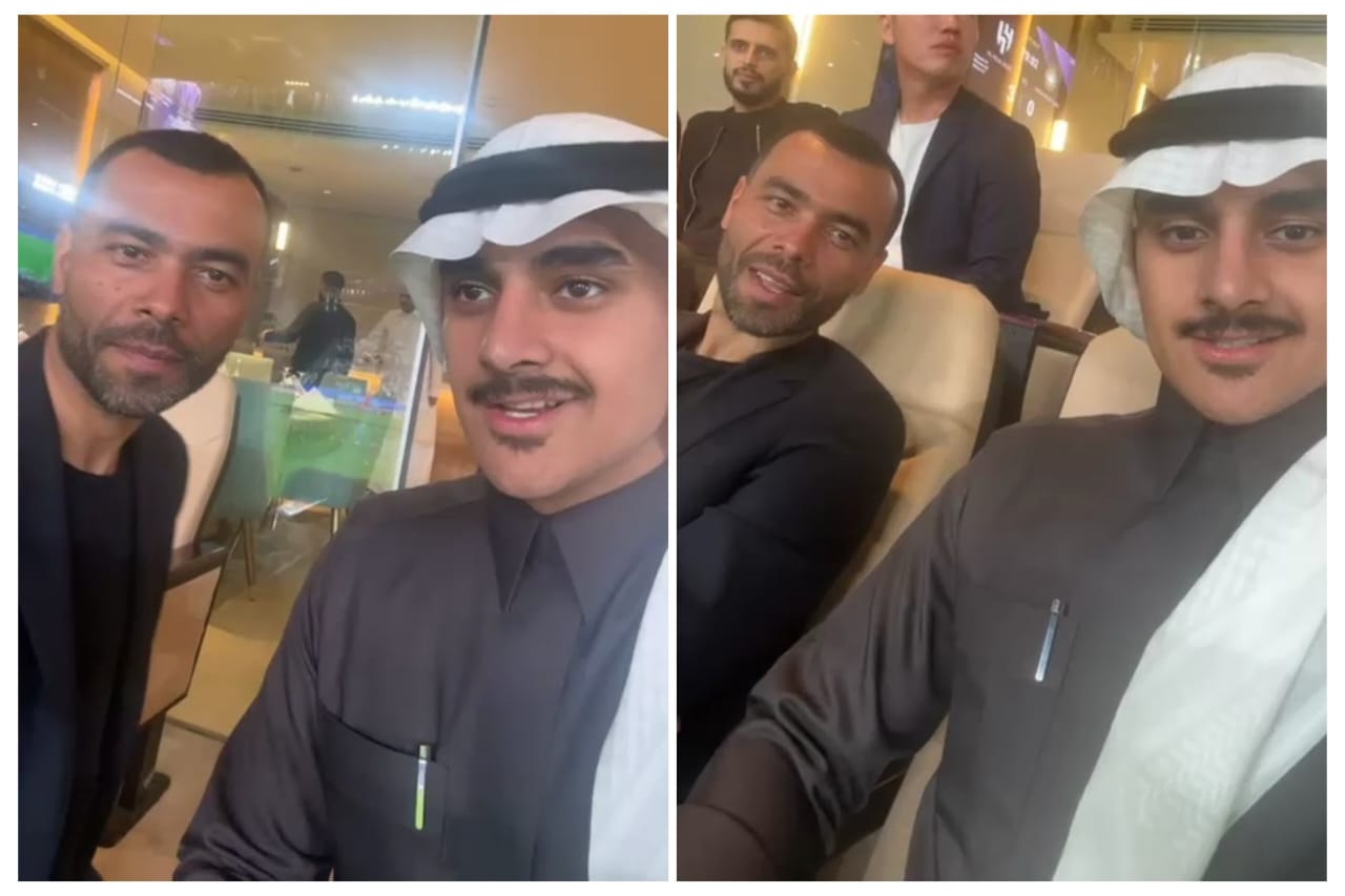 الإنجليزي آشلي كول خلال تواجده في مباراة الهلال وباختاكور .. فيديو