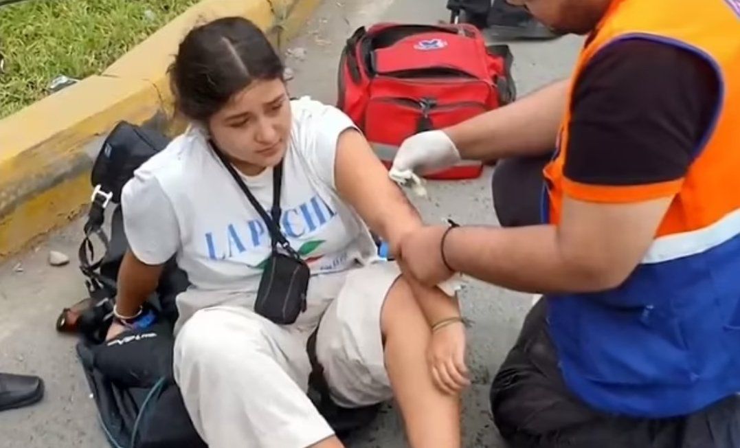 إصابة سائحة إثر سقوط مظلة شراعية.. فيديو