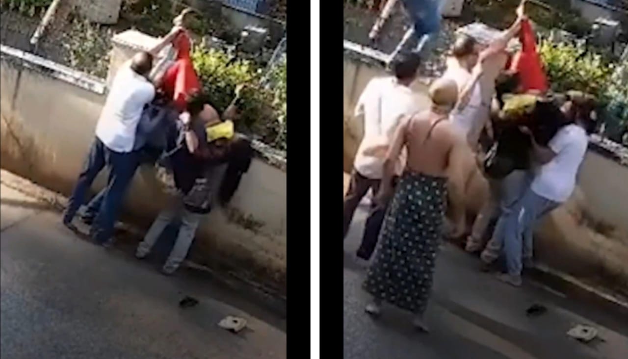 لحظات رعب.. سيدة حامل تنجو من موت محقق بأعجوبة